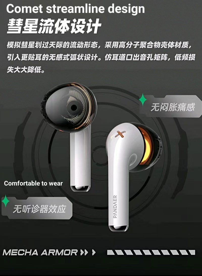 Meizu (MEIZU) PANDAER gaming earphones, 1s, 28h, ultra long battery life, wireless charging, HiFi sound quality, 0.035s, ultra-low latency, gaming music dual mode SX10 - Image 4