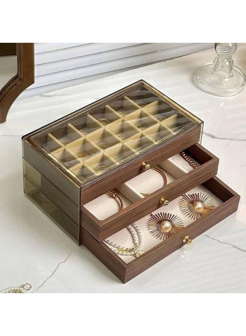 Wooden jewelry and accessories organizer box - Image 2