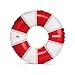 FUNBOY Giant Vintage Red Stripe Inflatable Pool Float with Cup Holder 48 Pool Float for AdultsInner Tube Pool Toys Swim Rings Swimming Pool Accessories Pool Lounger Float for Pool Party Summer - Image 3