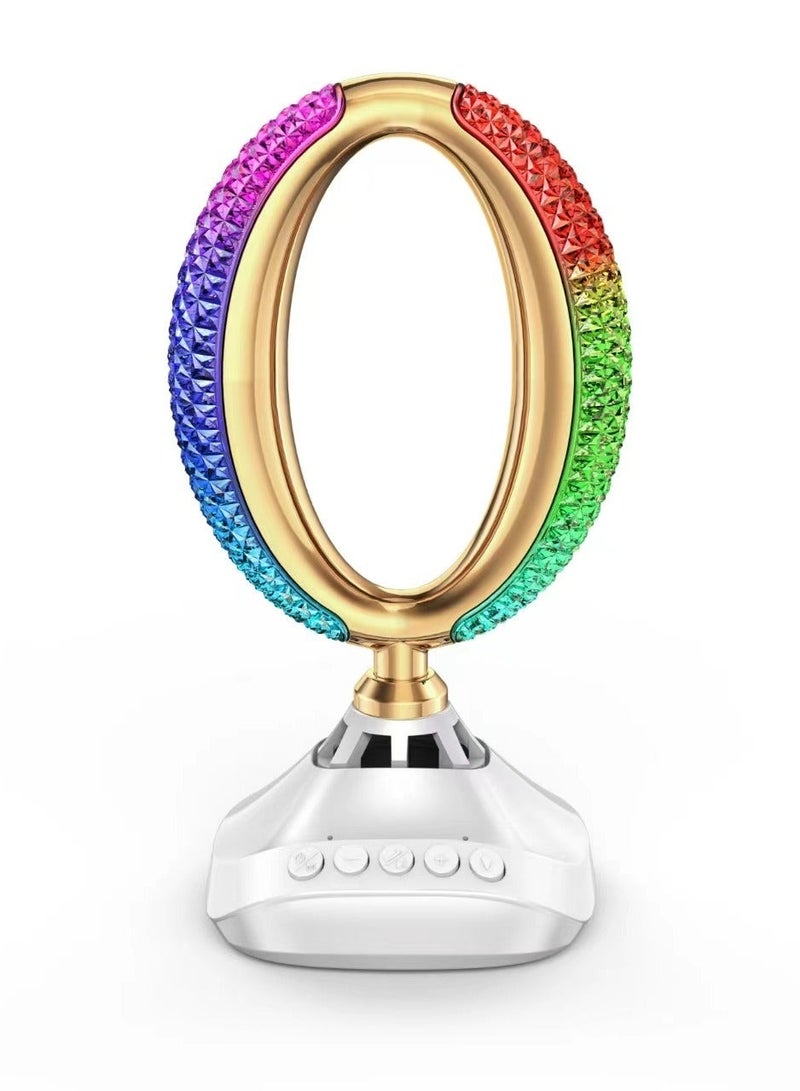 SQ-850 "O" Shaped Table Lamp Al Quran Speaker 16 Colors MP3 Player Mobile Control Remote Control - Image 1