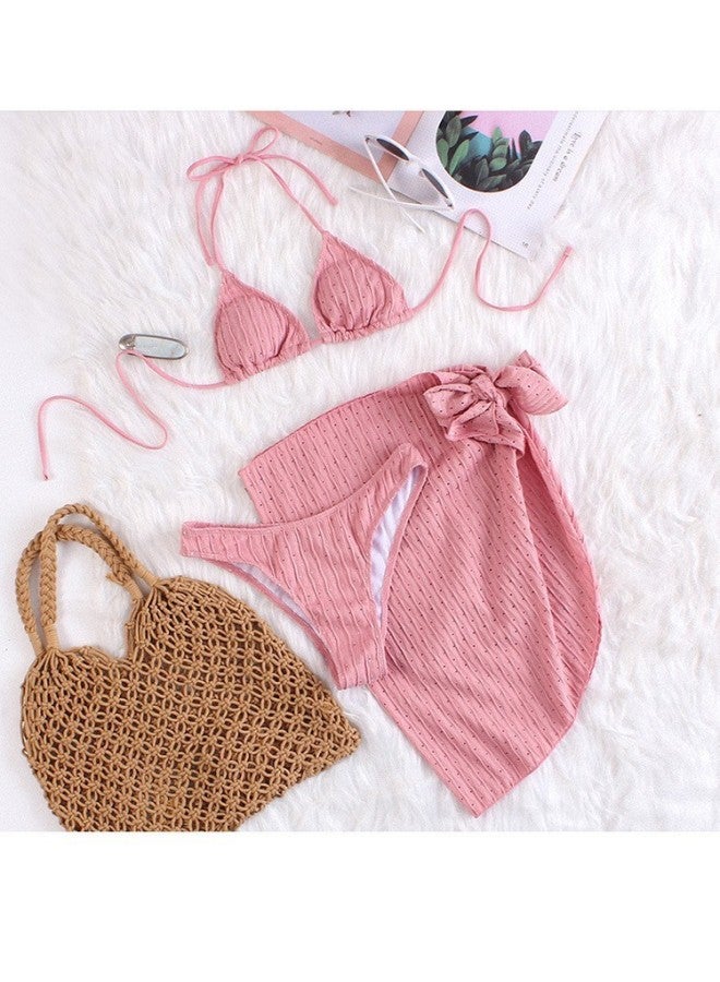 Swimsuit Women's Bikini Three-piece European And American Style Split Vacation Hot Spring Swimsuit Suit
