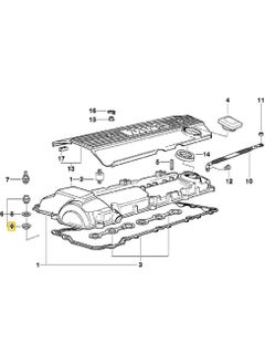 Febı Febi BMW Rocker Cover Nut Gasket (16 Pieces) 11121437395  - Image 3