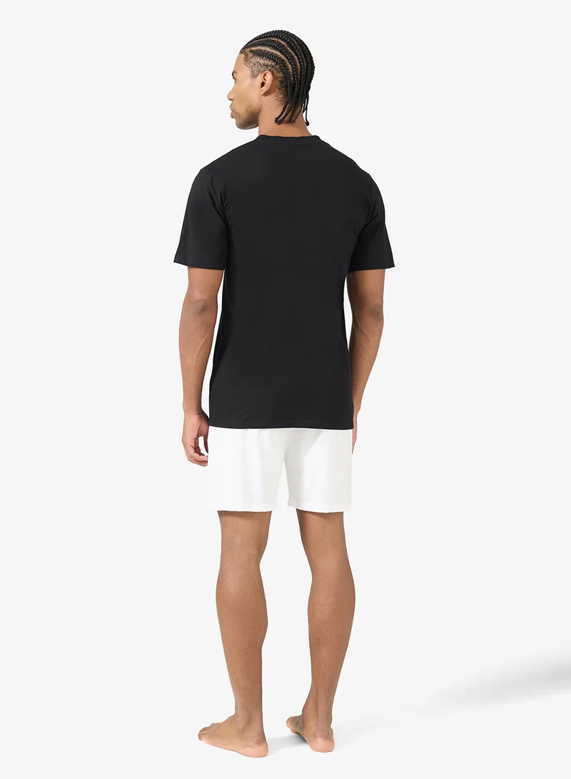 سفنتي فايف طقم بيجامة تي شيرت وشورت