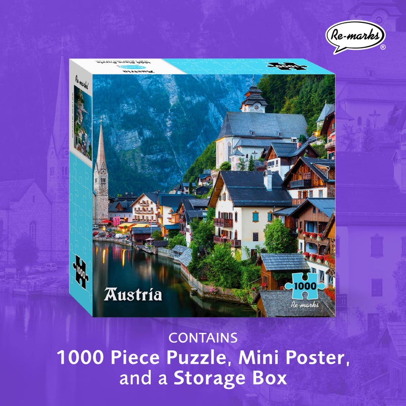 Re-Marks Austria Puzzle, Large 1000 Piece Puzzle for All Ages - Image 2