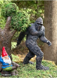 Y&D Bigfoot Statue, Resin Garden Sasquatch Desktop Decoration Home and Office Garden, Indoor Desk Gift for  - Image 2