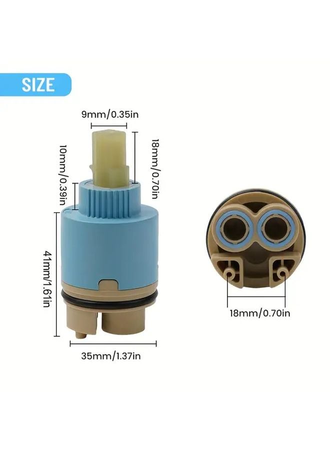 Ceramic Disc Cartridge For Single Handle Faucets Hot Cold Water Control Valve - Image 4