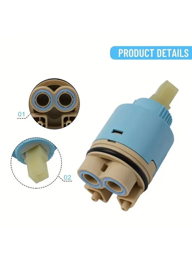 Ceramic Disc Cartridge For Single Handle Faucets Hot Cold Water Control Valve - Image 5