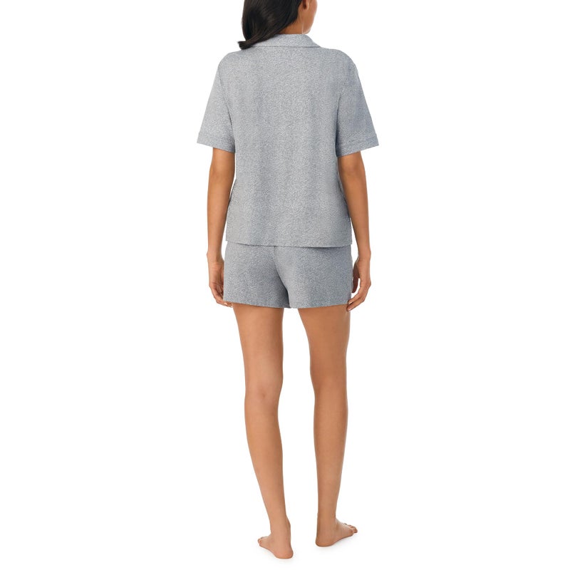 Jones New York Womens Sleepwear Lightweight Short Sleeve and Boxer Short 2-Piece Pajama Set - Heather Grey, Medium - Image 3