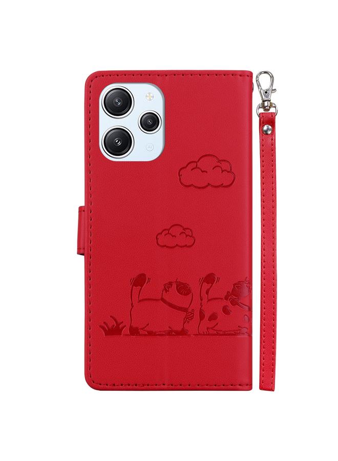 erorex Case For Redmi 12 4G / 5G Cute Cats RFID Leather Phone Case - Image 3