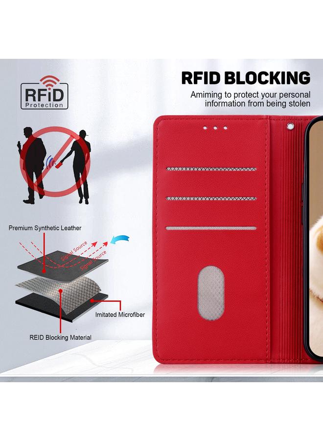 erorex Case For Redmi 12 4G / 5G Cute Cats RFID Leather Phone Case - Image 4