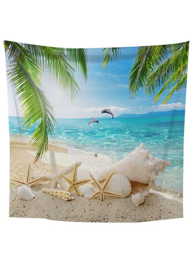 NIBEMINENT Sea View Square Tapestry Multicolour - Image 1