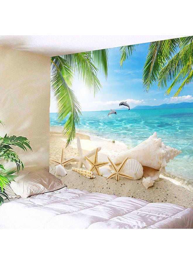 NIBEMINENT Sea View Square Tapestry Multicolour - Image 2