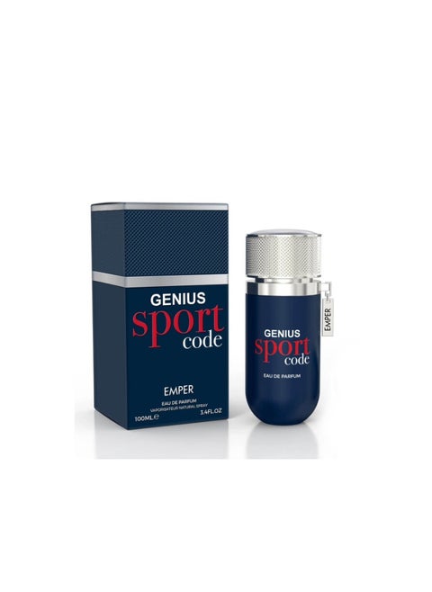Genius Sport Code - EDP - For Men  - 100ml