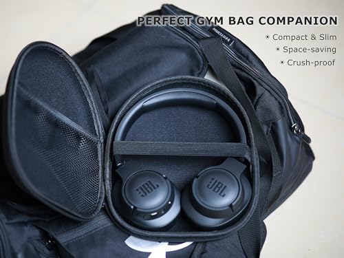 Ginsco New Case Compatible with Sony WH-CH 720N/710N Noise Canceling Wireless Headphones, with JBL Tune 770NC 720BT SoundCore Q20 BERIBES/KVIDIO/Picun Hard Shell Travel Carrying Headset Case (Black) - Image 5