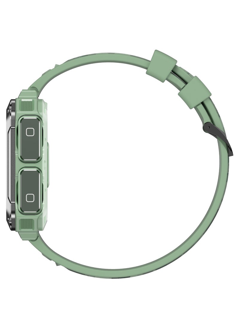 WatchOut Wearables WatchOut WearPods Teens Smartwatch with Wireless Earbuds, GPS Fitness Tracker, Music Storage, Heart Rate, Always-on HD Display, Best Headphones & Smart Watch in one Gift for GenZ (Military Green)  - Image 3