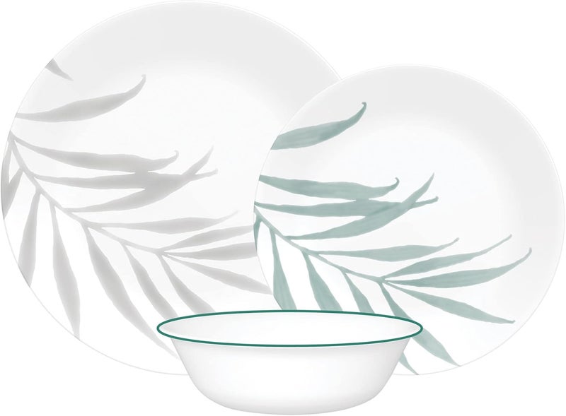 Corelle Dinnerware Set (12pc Set, Solar Print)-Dinner Set for 4 - Image 1