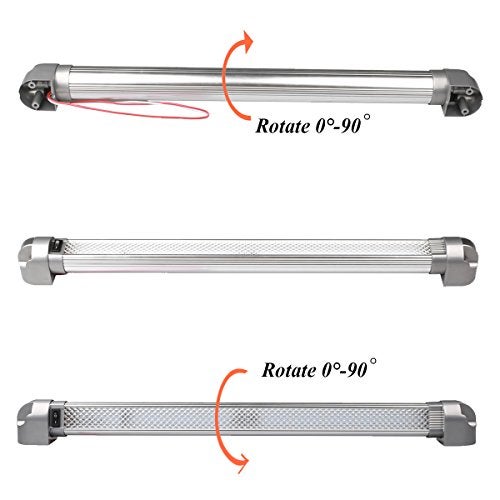 Lightronic RV Under-Cabinet LED Light Fixture 38.6", 6000K Cool-White Super Bright, High Light-Output Low Current Draw, Integrated On/Off Rocker Switch, Heavy-Duty Aluninum Housing, 12V/24V DC, 1-Pack - Image 4
