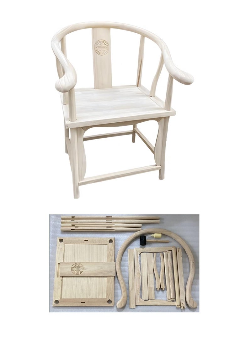 WANLIAN RoundBacked Armchair in Chinese Style of Ming and Qing DynastiesSolid Wood ChairChinese Furniture Oriental ChairsChinese Longevity Arm ChairFully AssembledCircular arc