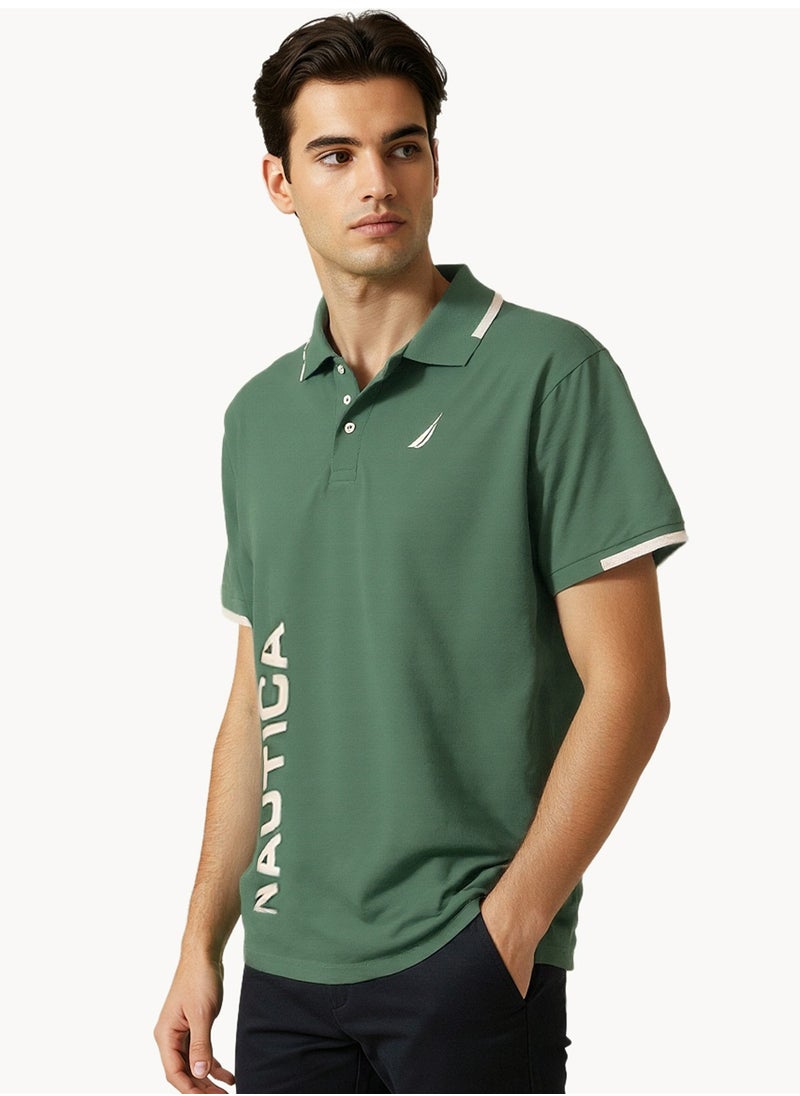 NAUTICA Regular Fit Premium Cotton Logo Polo Shirt  - Image 1