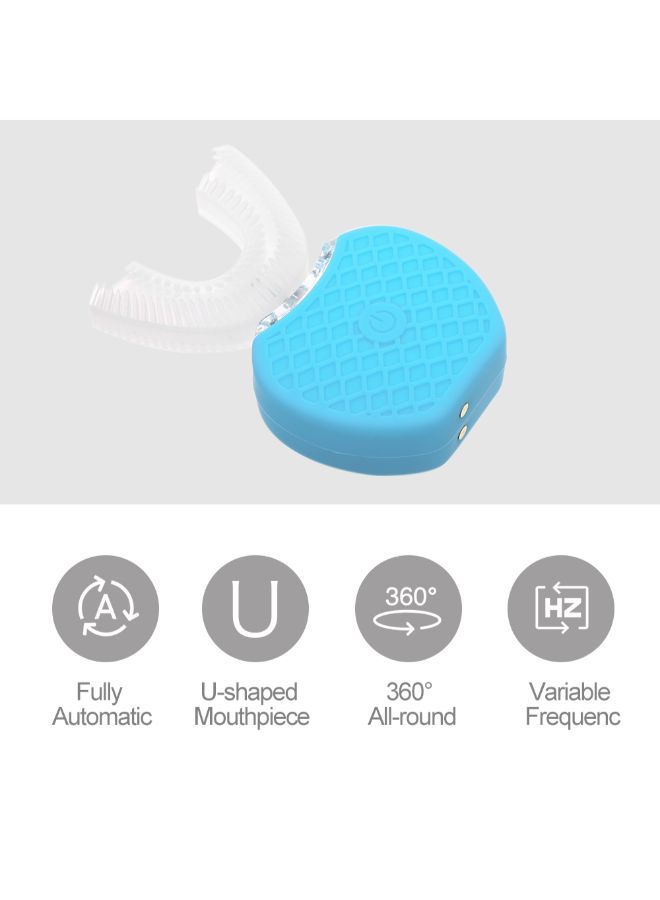 NIBEMINENT U Shape Ultrasonic Electric Toothbrush With 4 Modes Wireless Charger White 0.28kg - Image 5