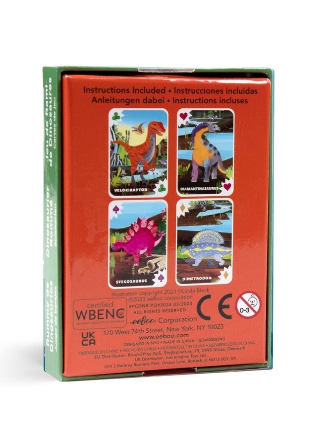 eeBoo Dinosaur Rummy Playing Cards, 1 EA - Image 2
