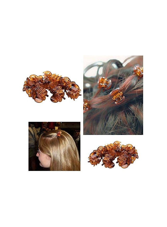 سونسر 20 قطعة مشابك مشابك مشابك شعر صغيرة غير قابلة للانزلاق لشعر الفتيات (أسود وبني) - Image 5