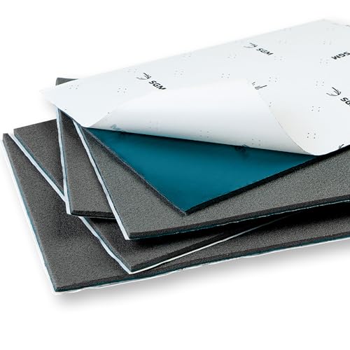 SGM Blue 200 mil (6mm) 10 sqft Car Sound Insulation - Heat and Cool Liner - Self Adhesive Closed Cell Foam Deadening Material - PE Foam Sound Deadener - Image 1