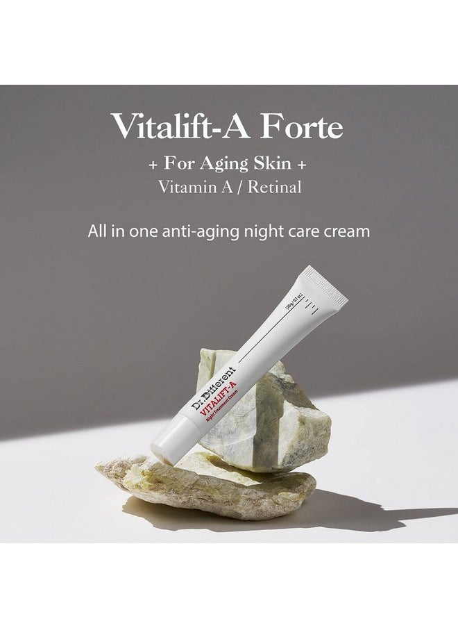 Dr.Different Vitalifta Retinal Antiaging And Antiwrinkle Night Treatment For Lifting And Firmingface Moisturizer Cream With Vitamin A & Hyaluronic Acid Hydrating Cream For Men & Women 0.7Oz.  - Image 2