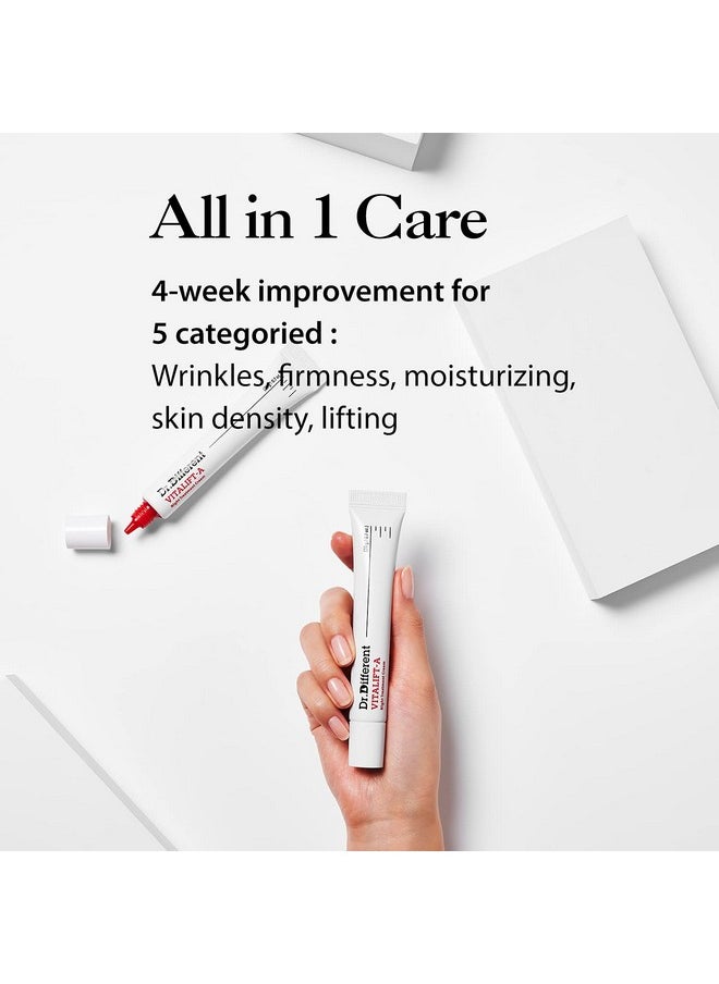 Dr.Different Vitalifta Retinal Antiaging And Antiwrinkle Night Treatment For Lifting And Firmingface Moisturizer Cream With Vitamin A & Hyaluronic Acid Hydrating Cream For Men & Women 0.7Oz.  - Image 3