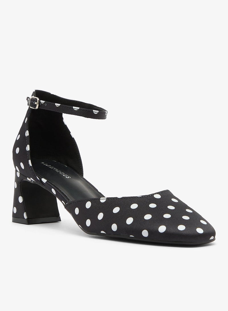 GLAMOROUS Casual Ankle Strap Heeled Sandals - Image 3