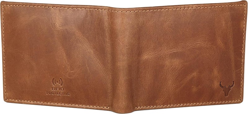 Napa Hide RFID Protected Genuine Leather Wallet for Men (Brn) - Image 5