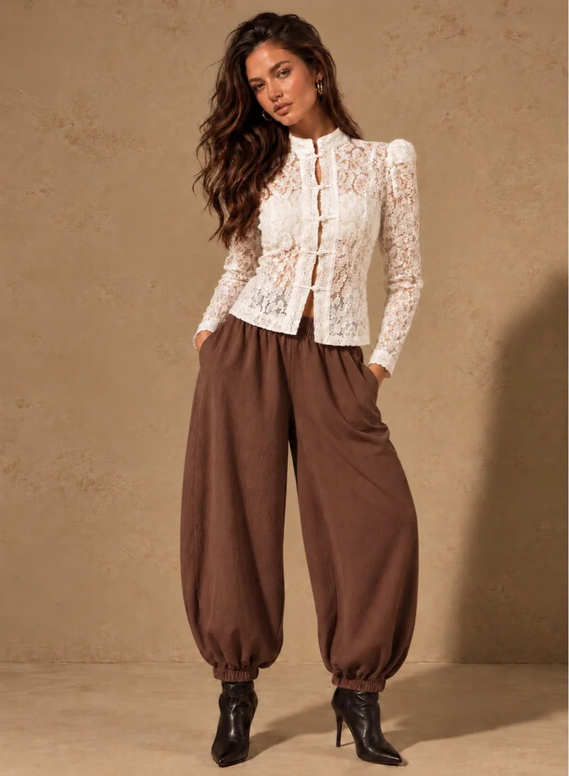 Ginger Pleated Balloon Fit Pants