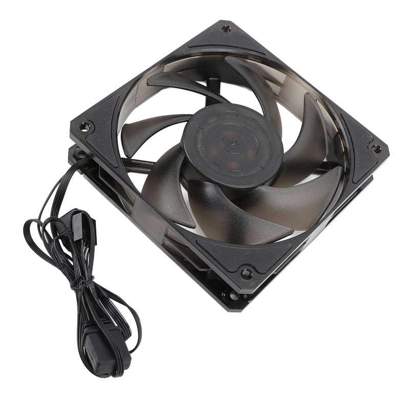 Quiet 120mm Hydraulic Bearing Case Fan 2500rpm PWM 5V ARGB Temperature Control PC Computer Cooling High Efficiency Black - Image 2