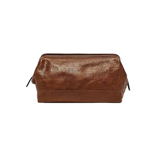 Fossil Leather Travel Toiletry Bag Shave Dopp Kit , Cognac (Model: MLG0724222) - Image 4