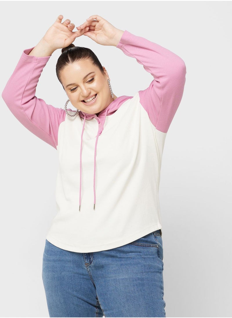 Ginger Plus - Raglan Detail Hoodie - Image 1