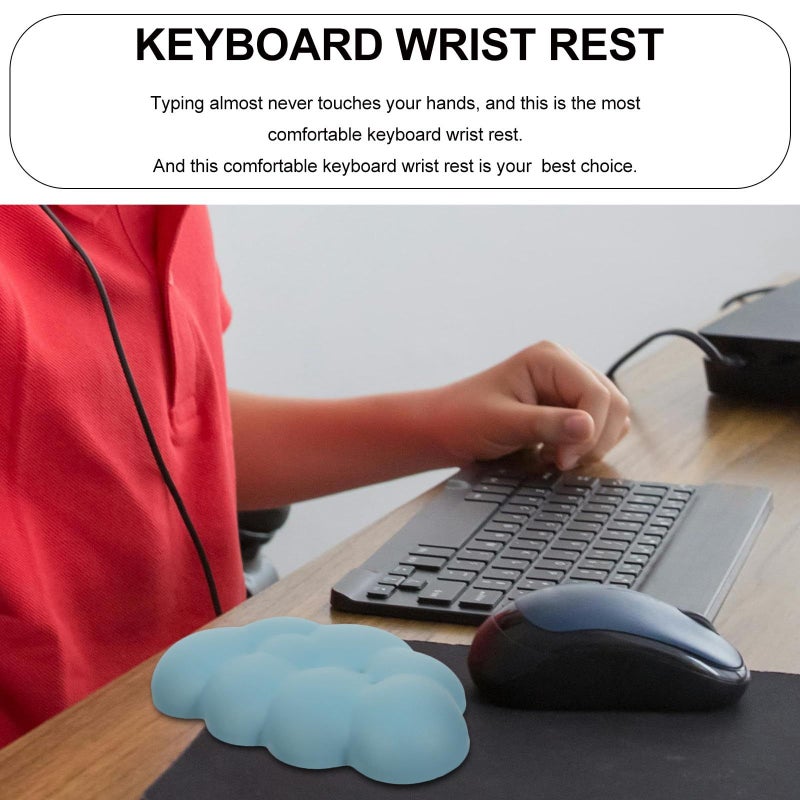 Ergonomic Memory Foam Keyboard Wrist Rest Mouse Pad Set for Office Gaming Desk - Image 4