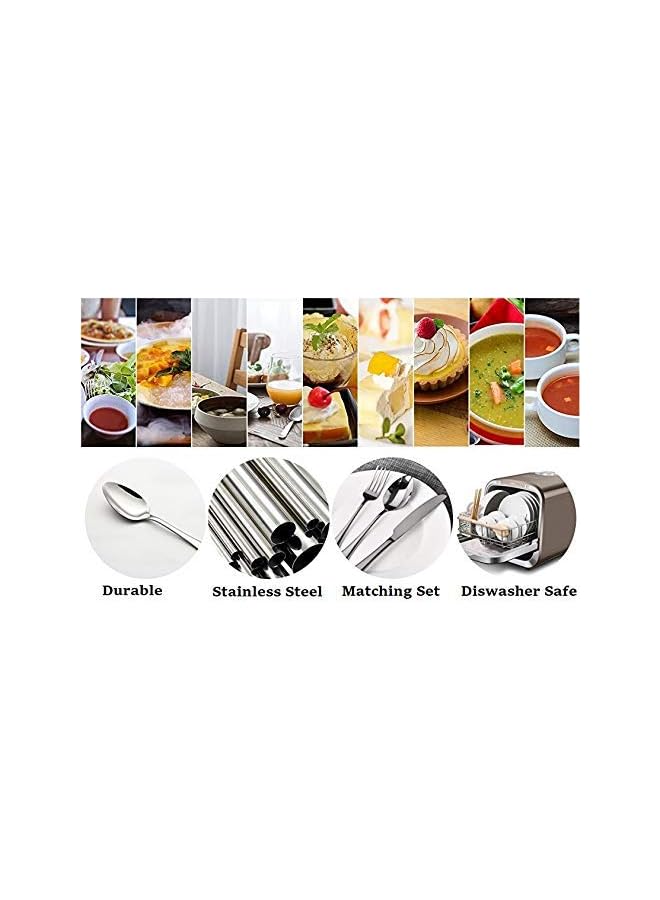 S-TOP 12-piece Sterling Quality Stainless Steel Dinner spoon, 6.5 Inches Heavy grade Flatware Spoons - Image 3