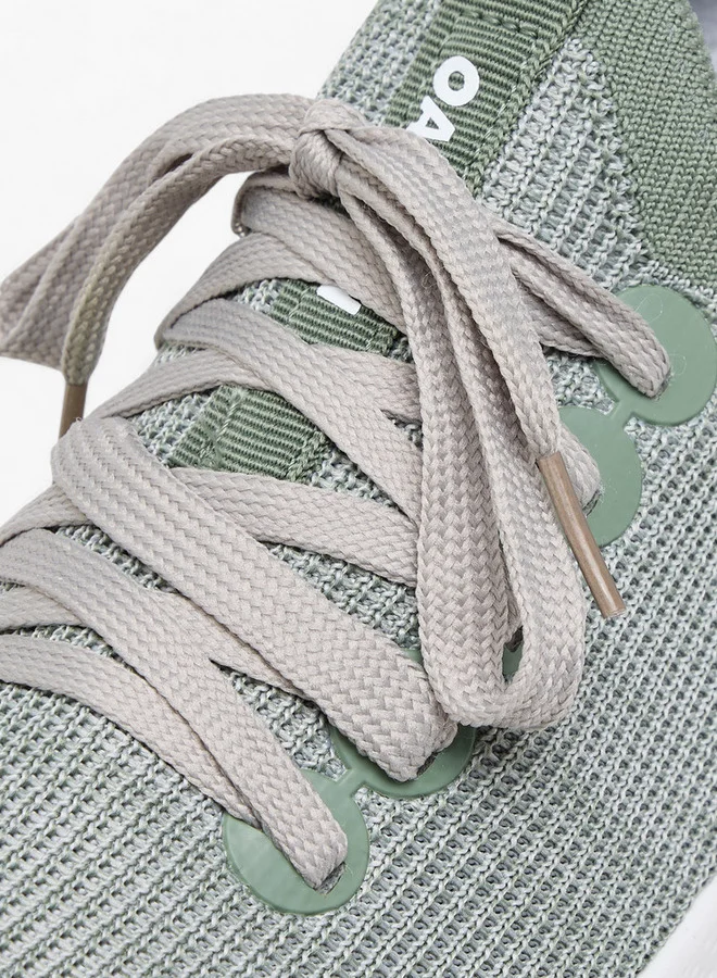 Oaklan by Shoexpress Textured Sports Shoes with Lace-Up Closure