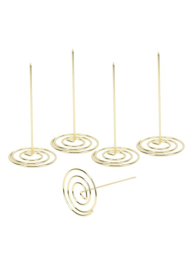 Thoraya 5PCS Receipt Holder Wear Resistant Anti Corrosion Recyclable Check Spindle for Office KitchenGold  - Image 5