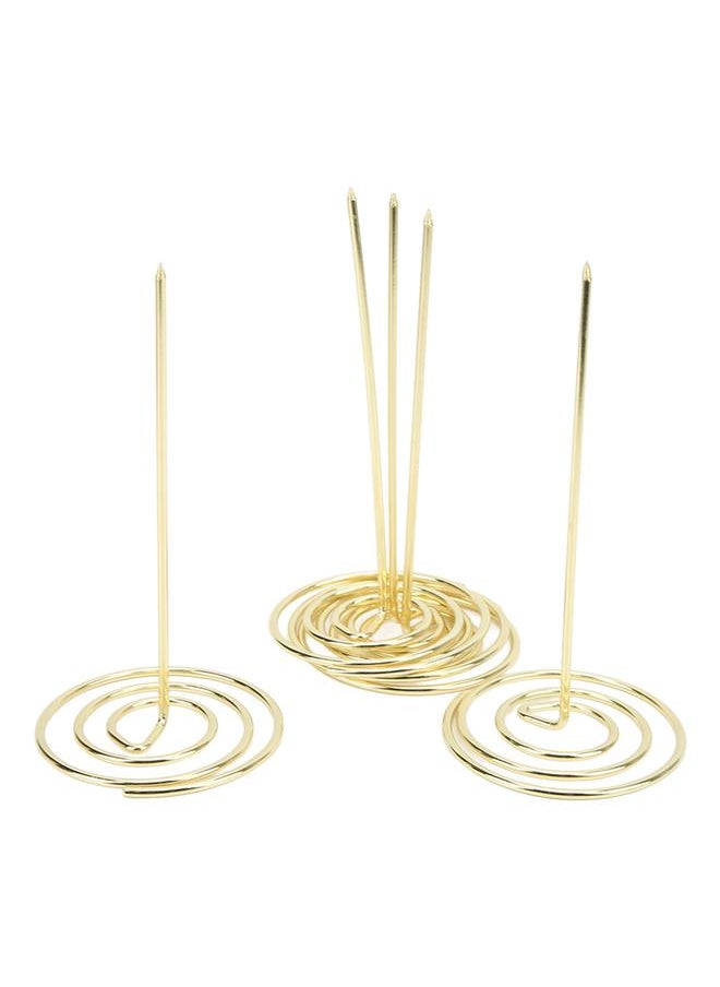 Thoraya 5PCS Receipt Holder Wear Resistant Anti Corrosion Recyclable Check Spindle for Office KitchenGold  - Image 3