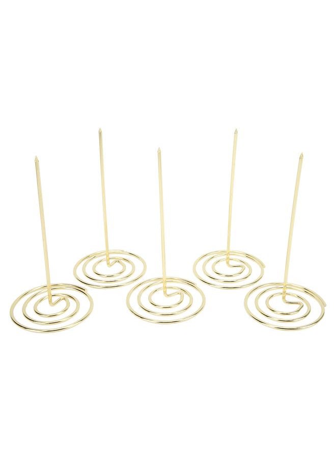 Thoraya 5PCS Receipt Holder Wear Resistant Anti Corrosion Recyclable Check Spindle for Office KitchenGold  - Image 2