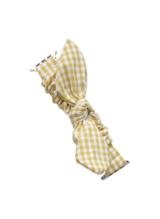 Replacement Strap Single Loop Elasticity Cloth Watch Band For Apple Watch Series 9&8&7 41mm / SE 3&SE 2&6&SE&5&4 40mm / 3&2&1 38mm Yellow - pzsku/ZEEA75EB58F03B972559BZ/45/_/1714875587/0ac94d09-74e7-4f0e-9f5e-014e429207a0