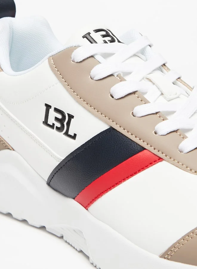 LBL by Shoexpress Men's Panelled Sneakers with Lace-Up Closure