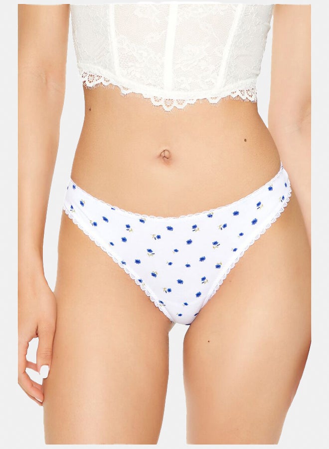 FOREVER 21 Floral Print Thong Panties  - Image 2