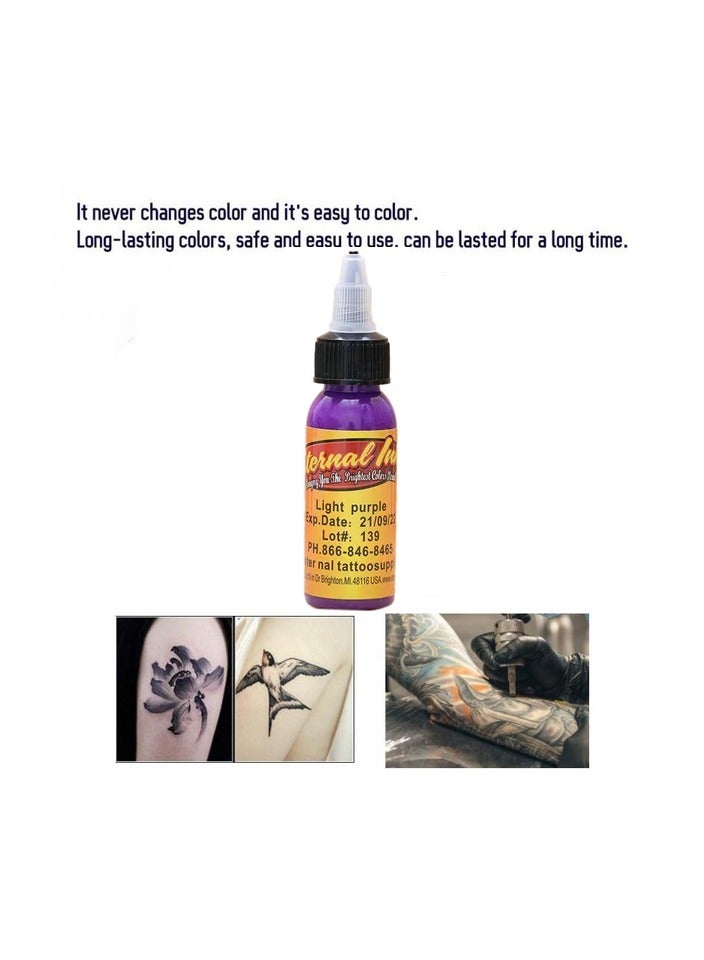 1 Bottles 30ml Tattoo Makeup Ink Pigment Professional Beauty Body Art Inks Colour Sky Blue - Image 2