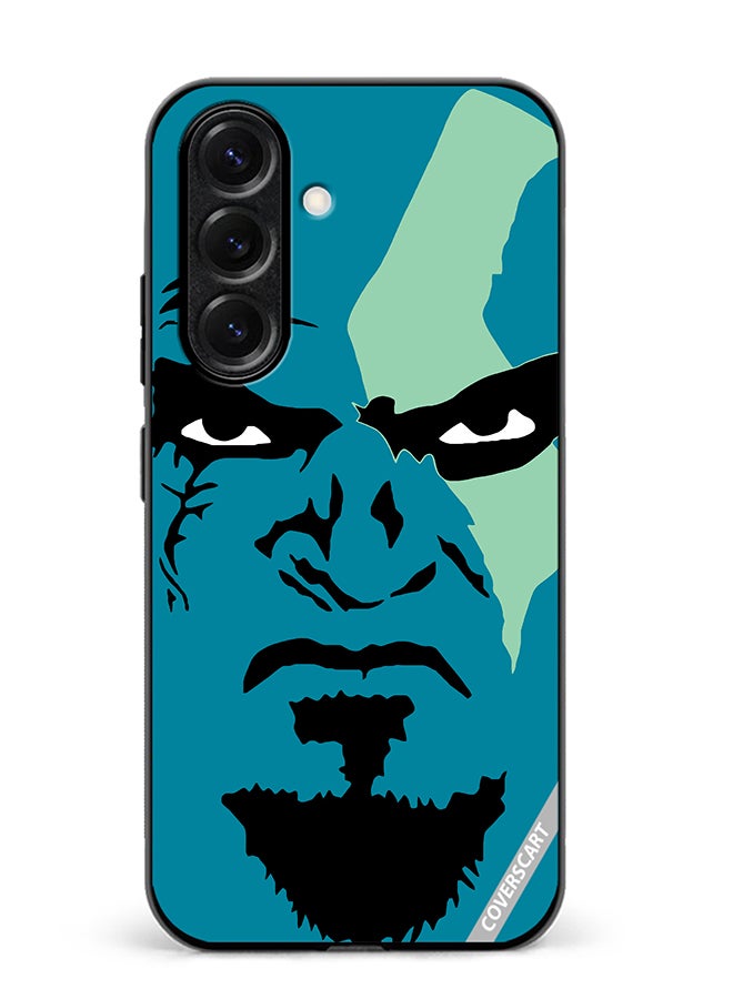 VR CREATIVE Protective Case Cover For Samsung Galaxy S25 Plus Face God Of War Design Multicolour