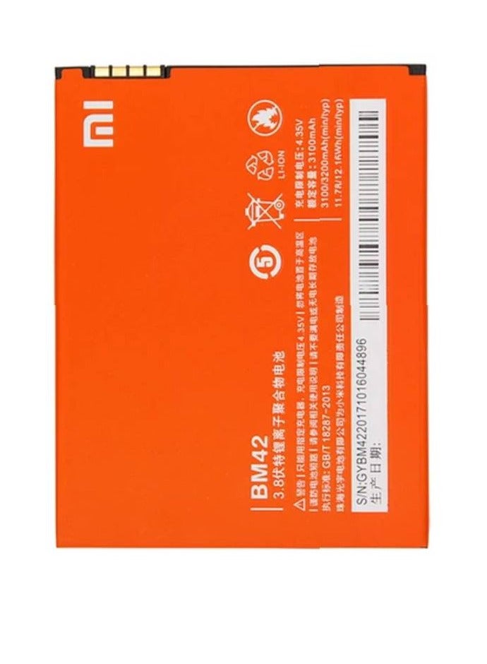 GENNEXT Genuine Replacement Battery For Xiaomi Redmi Note / Mi Note 1 (BM42) - Image 2