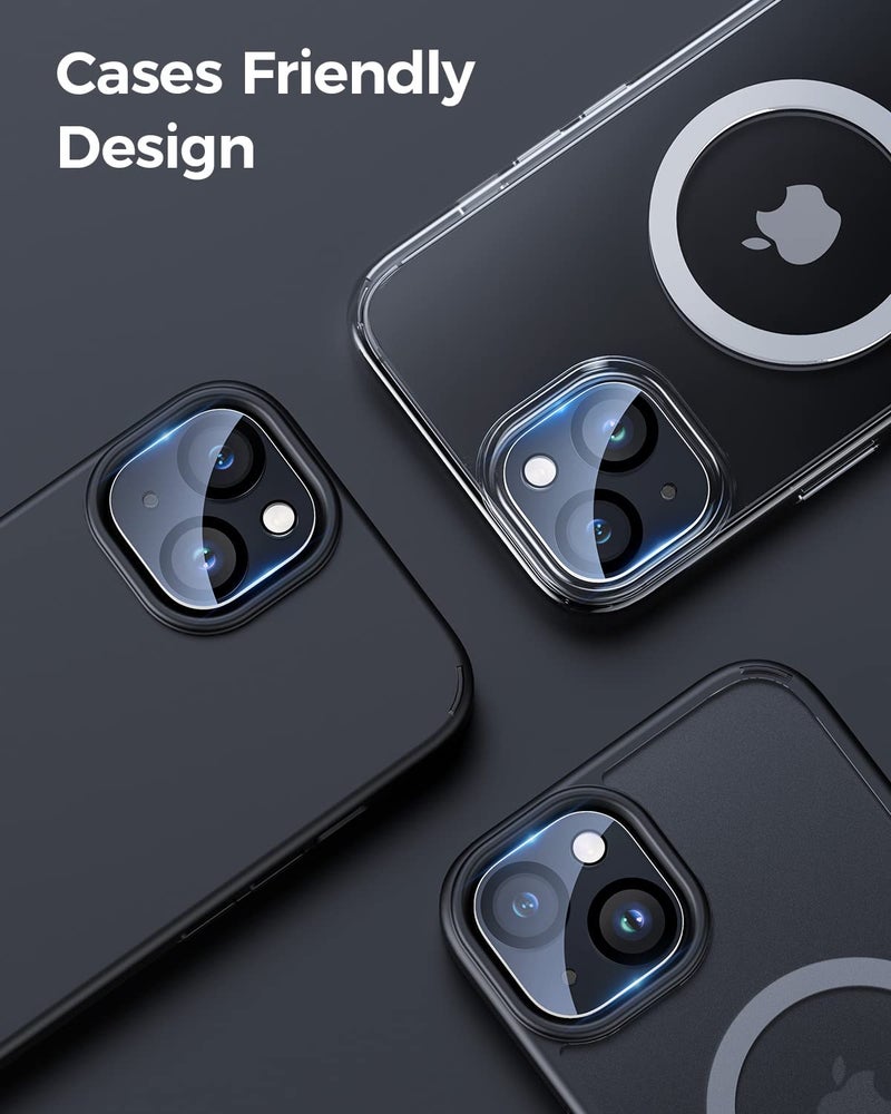 Uniwit [3 Pack] Camera Lens Protector For iPhone 14 6.1-Inch and iPhone 14 Plus 6.7-Inch,9H Tempered Glass,Anti-Scratch,Case Friendly,Night Circle,No-Bubble HD Clarity,Full Cover - Image 5