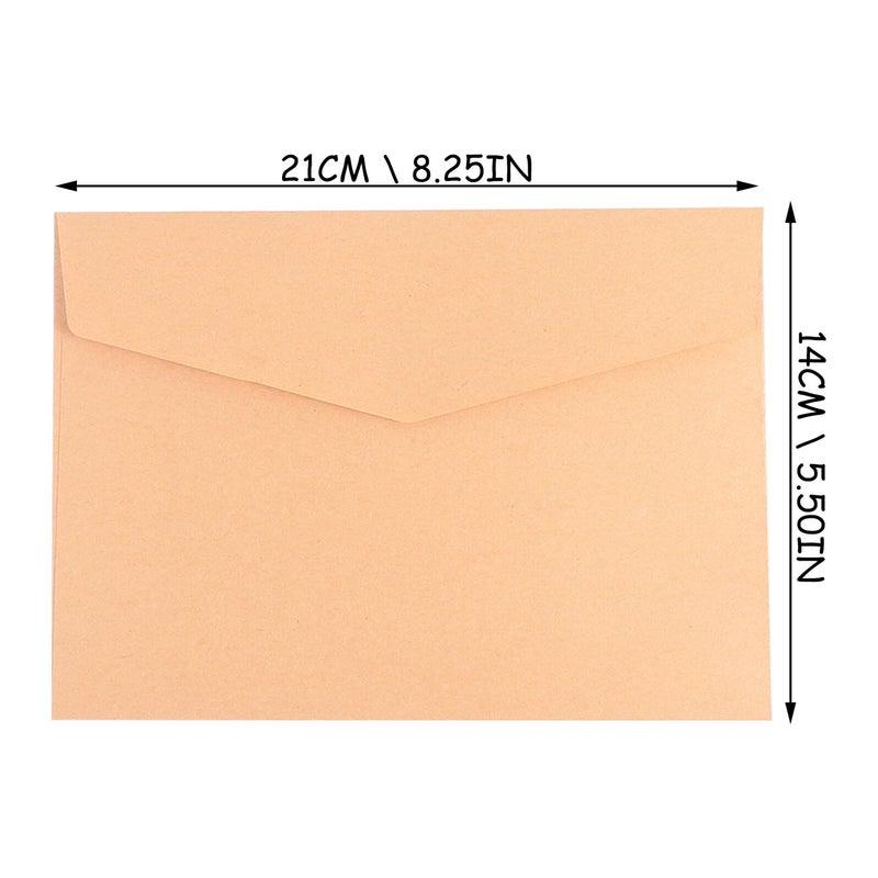 Vintage Kraft Paper Envelopes and Writing Paper Kit Set of 3 for Letters - Image 3