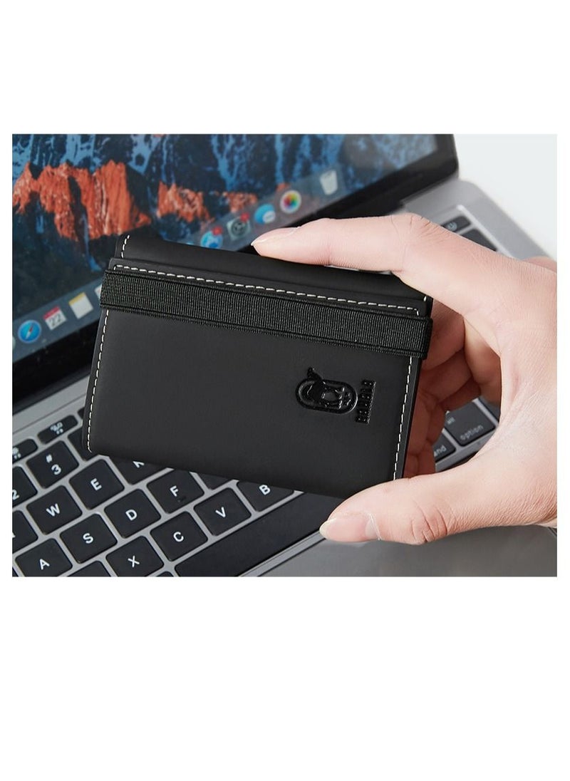 RA100 Genuine Leather Multiple Card Slots Casual Trifold Wallet - Black - pzsku/ZEEA78FA07BC62A95C881Z/45/_/1677537462/74ca4d14-21fd-4214-b764-073d31476fd1